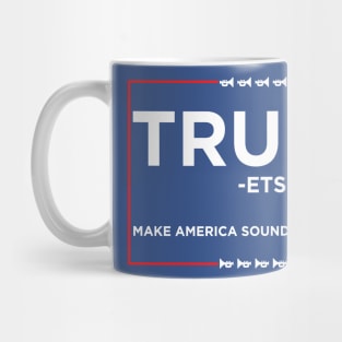 Vote Trumpets 2016 (Donald Trump Logo - White) Mug